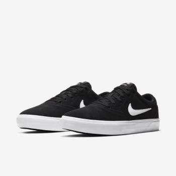 Nike SB Charge Suede - Férfi Deszkás Cipő - Fekete/Fekete/Fehér